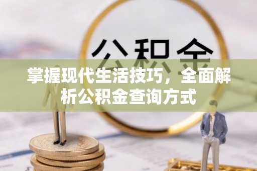 六脚掌握现代生活技巧，全面解析公积金查询方式