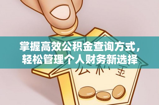 六脚掌握高效公积金查询方式，轻松管理个人财务新选择