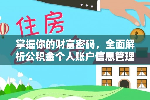 六脚掌握你的财富密码，全面解析公积金个人账户信息管理与优化