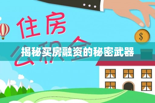 六脚揭秘买房融资的秘密武器