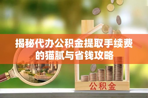 六脚揭秘代办公积金提取手续费的猫腻与省钱攻略